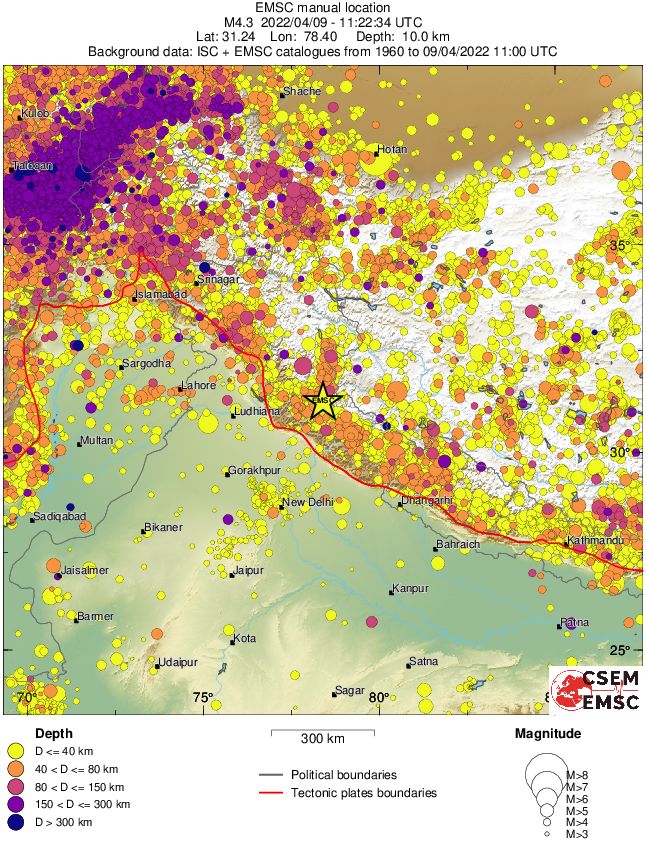 wide historical seismicity