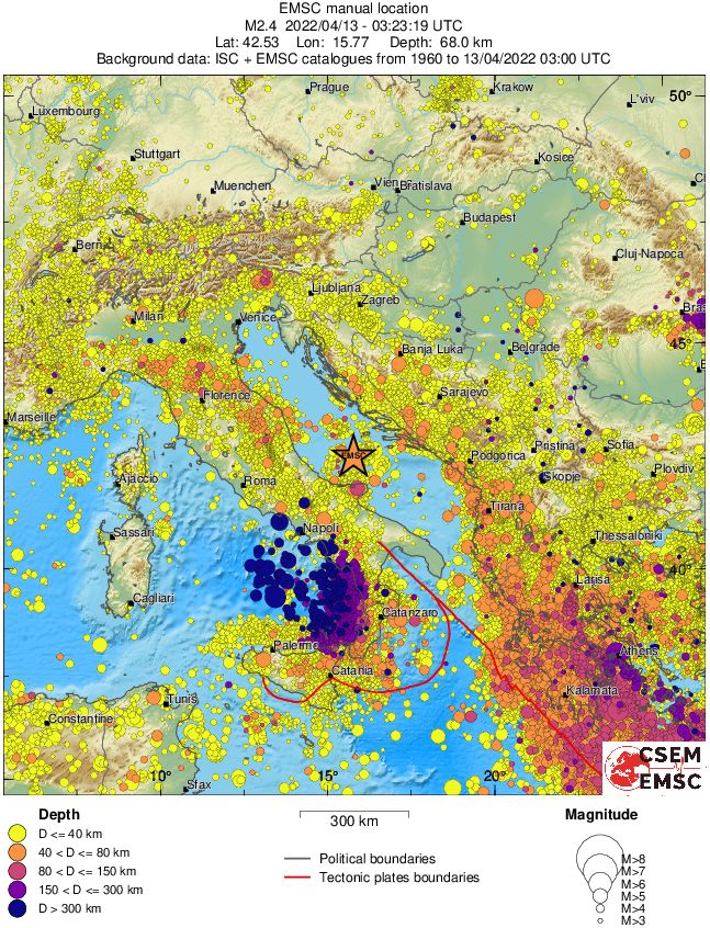 wide historical seismicity