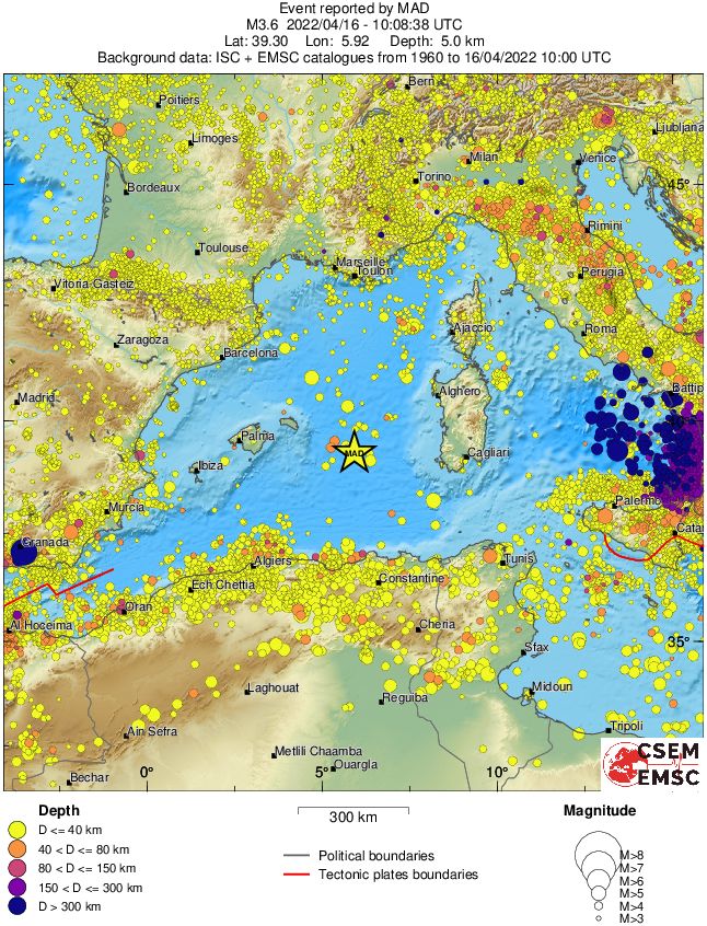 wide historical seismicity