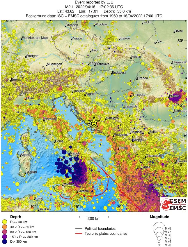 wide historical seismicity