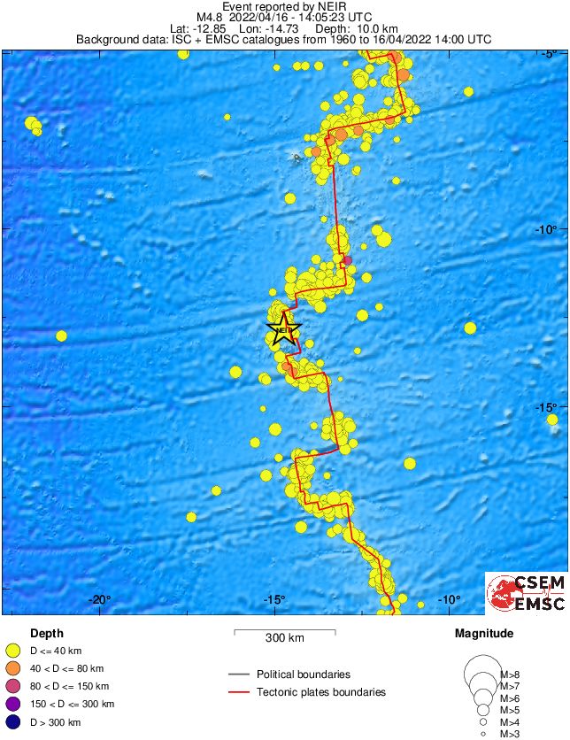 wide historical seismicity