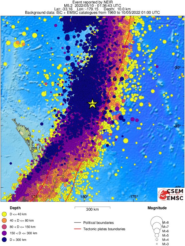 wide historical seismicity