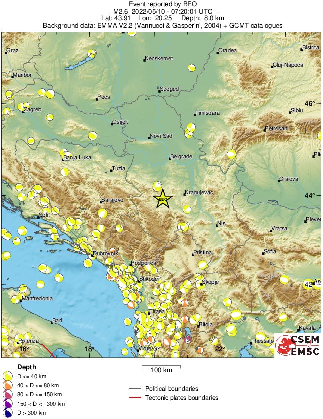 Regional moment Tensor