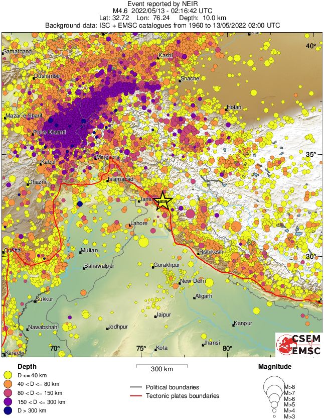 wide historical seismicity
