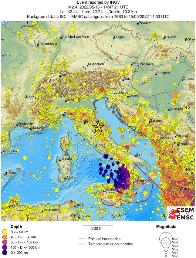 wide historical seismicity