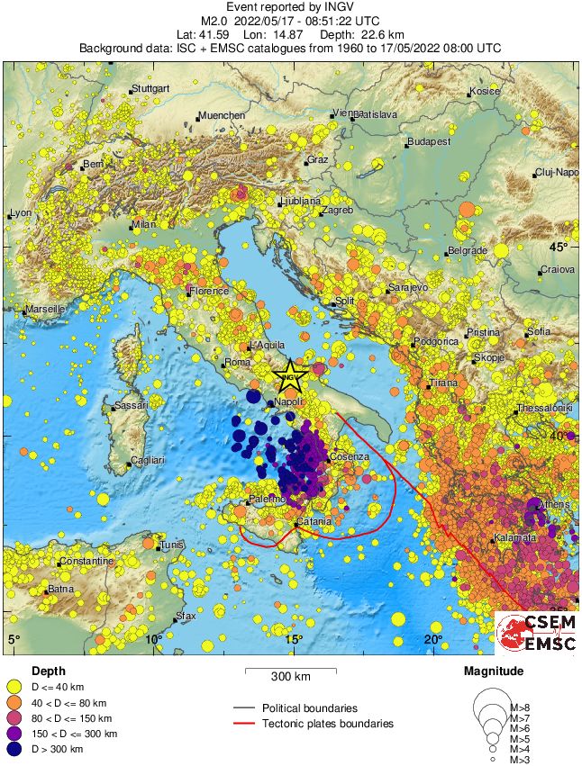 wide historical seismicity