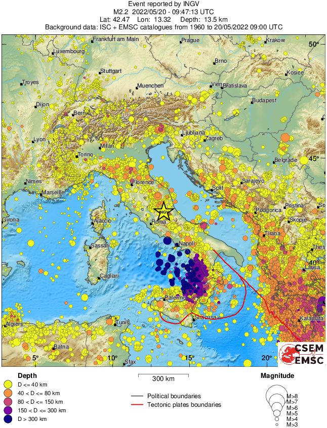 wide historical seismicity