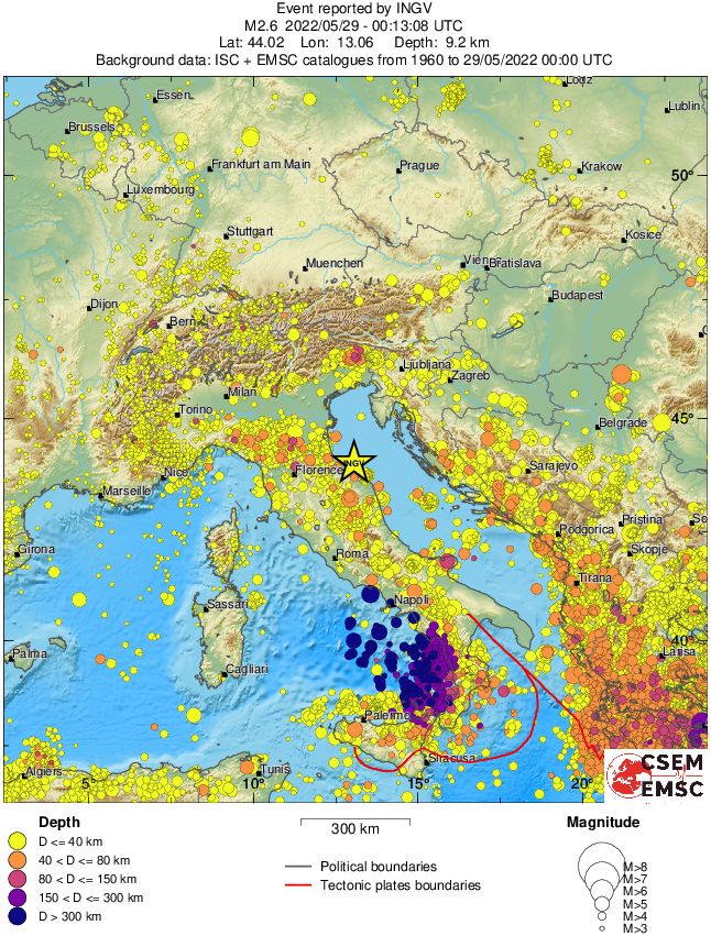 wide historical seismicity