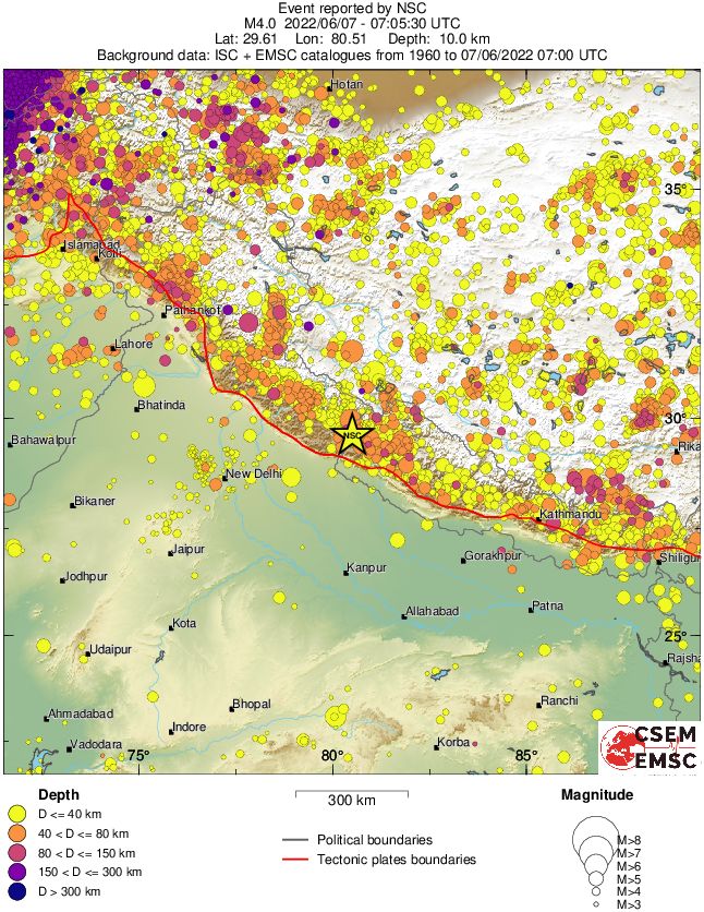 wide historical seismicity
