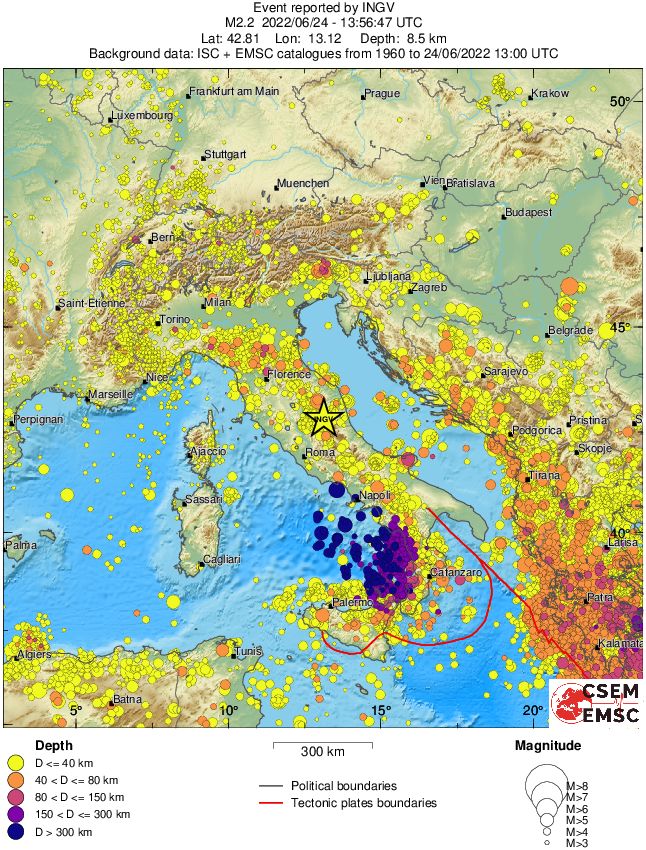 wide historical seismicity