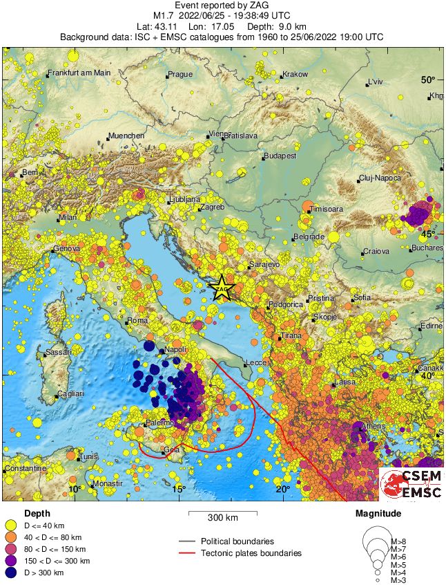 wide historical seismicity