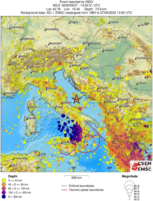 wide historical seismicity