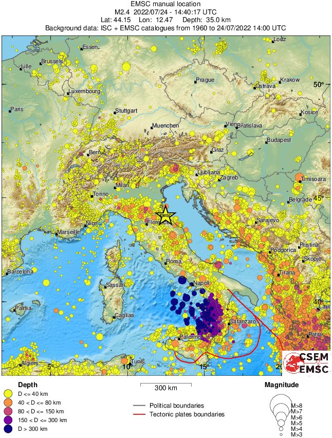 wide historical seismicity