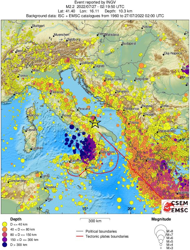 wide historical seismicity