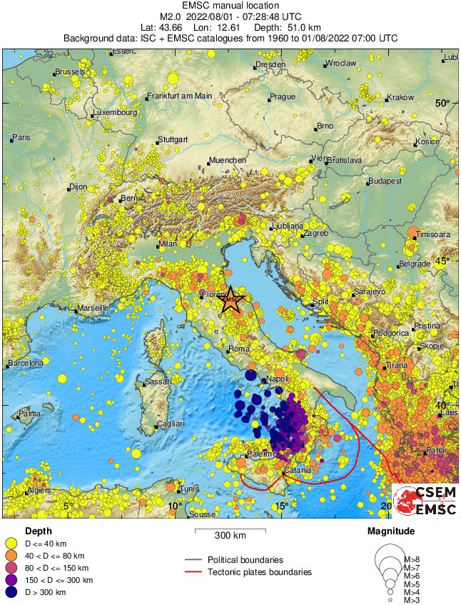 wide historical seismicity