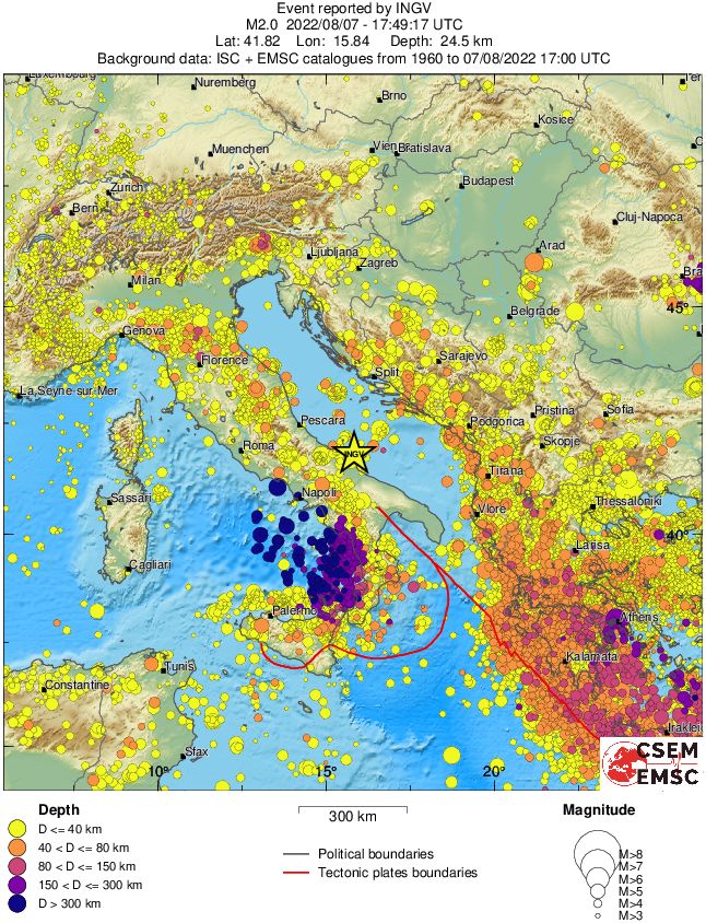 wide historical seismicity