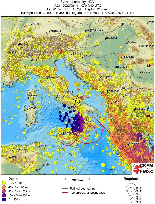 wide historical seismicity