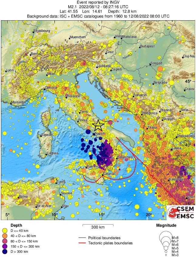wide historical seismicity