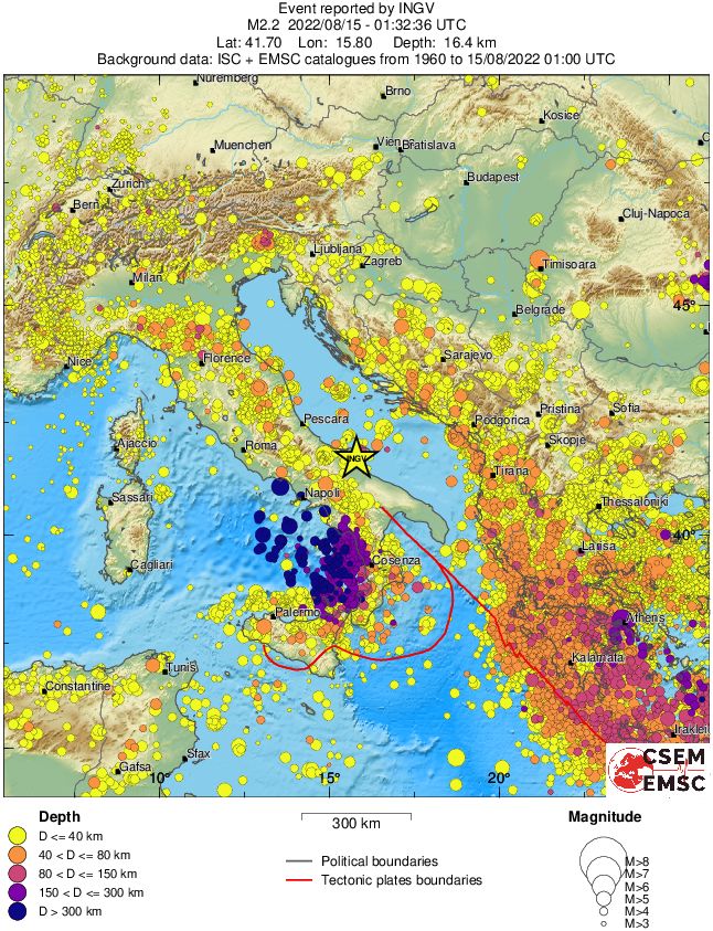 wide historical seismicity