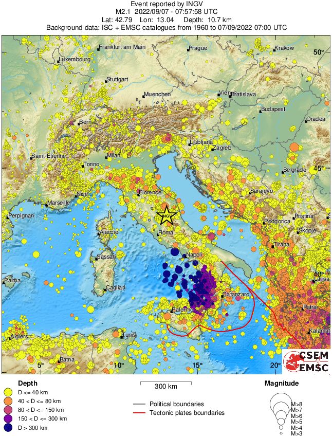 wide historical seismicity