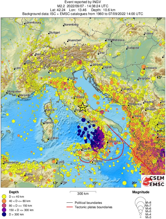 wide historical seismicity