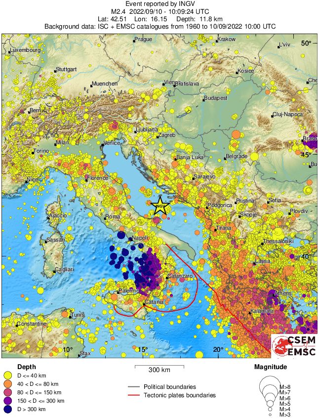 wide historical seismicity