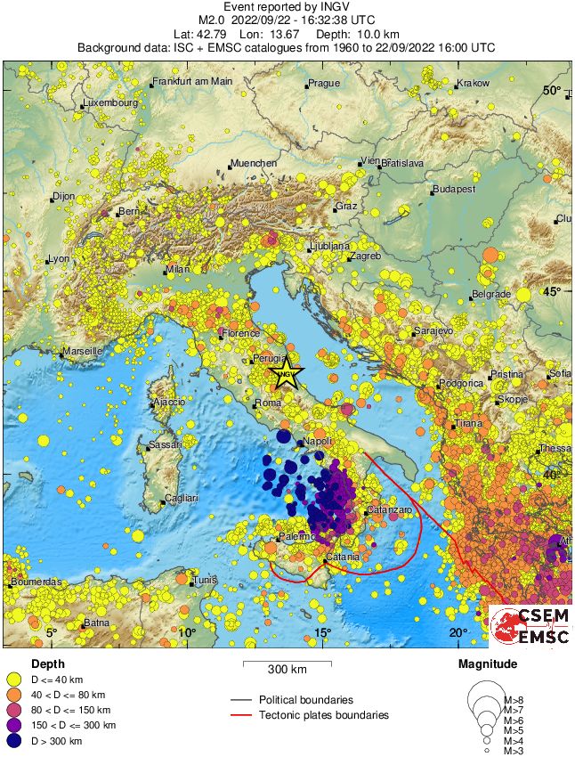wide historical seismicity