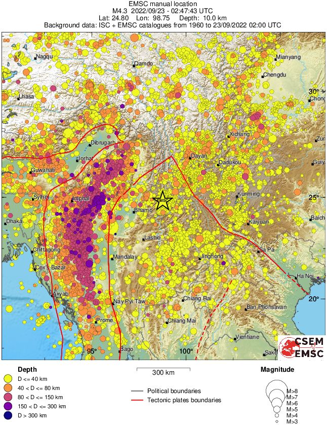 wide historical seismicity