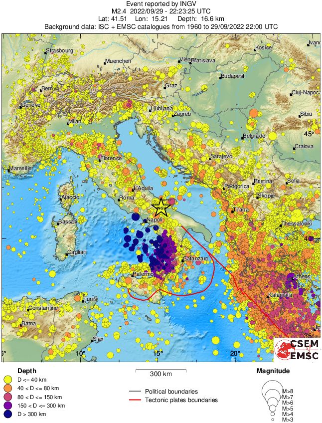 wide historical seismicity