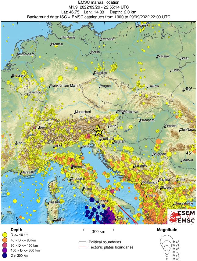 wide historical seismicity