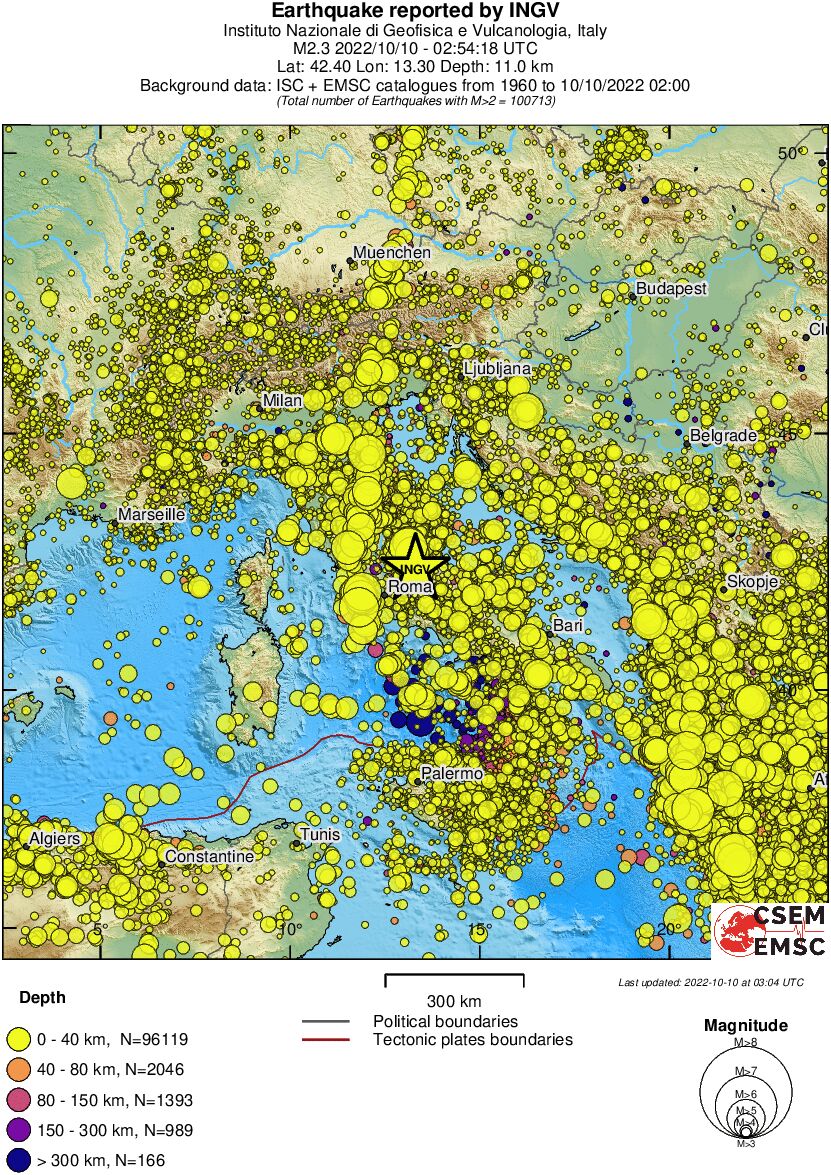 wide historical seismicity