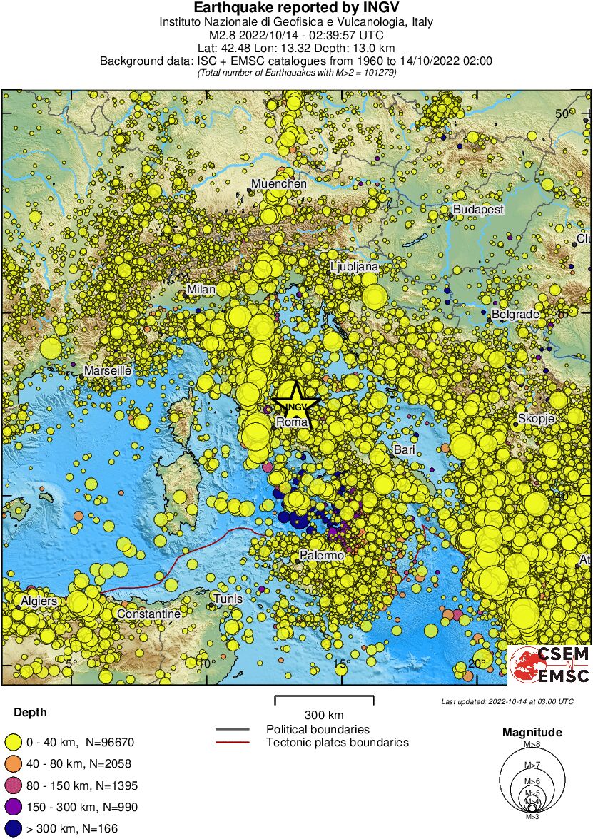 wide historical seismicity