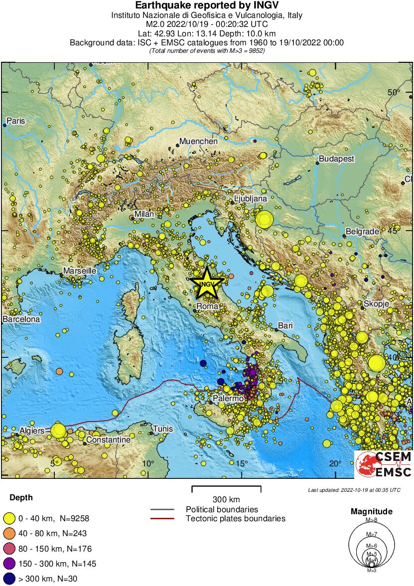 wide historical seismicity