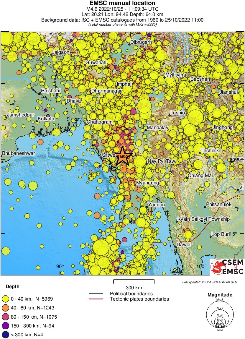 wide historical seismicity