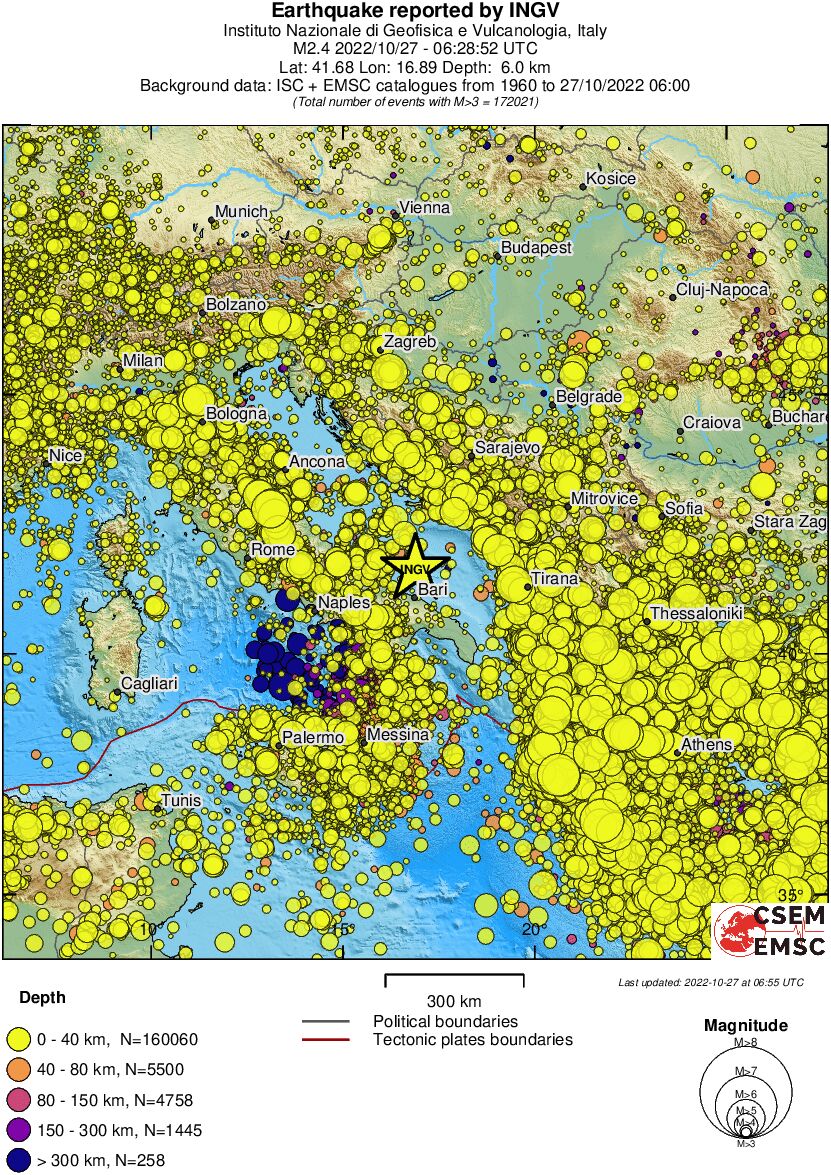 wide historical seismicity