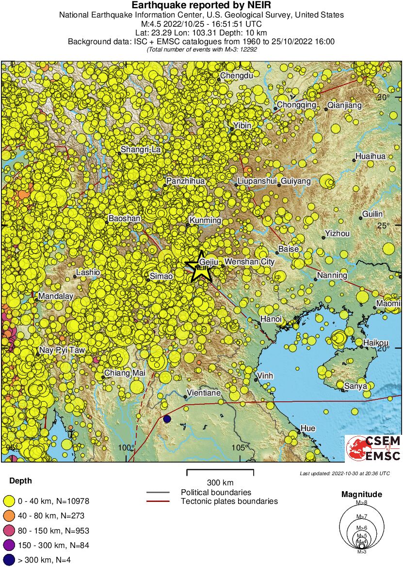 wide historical seismicity