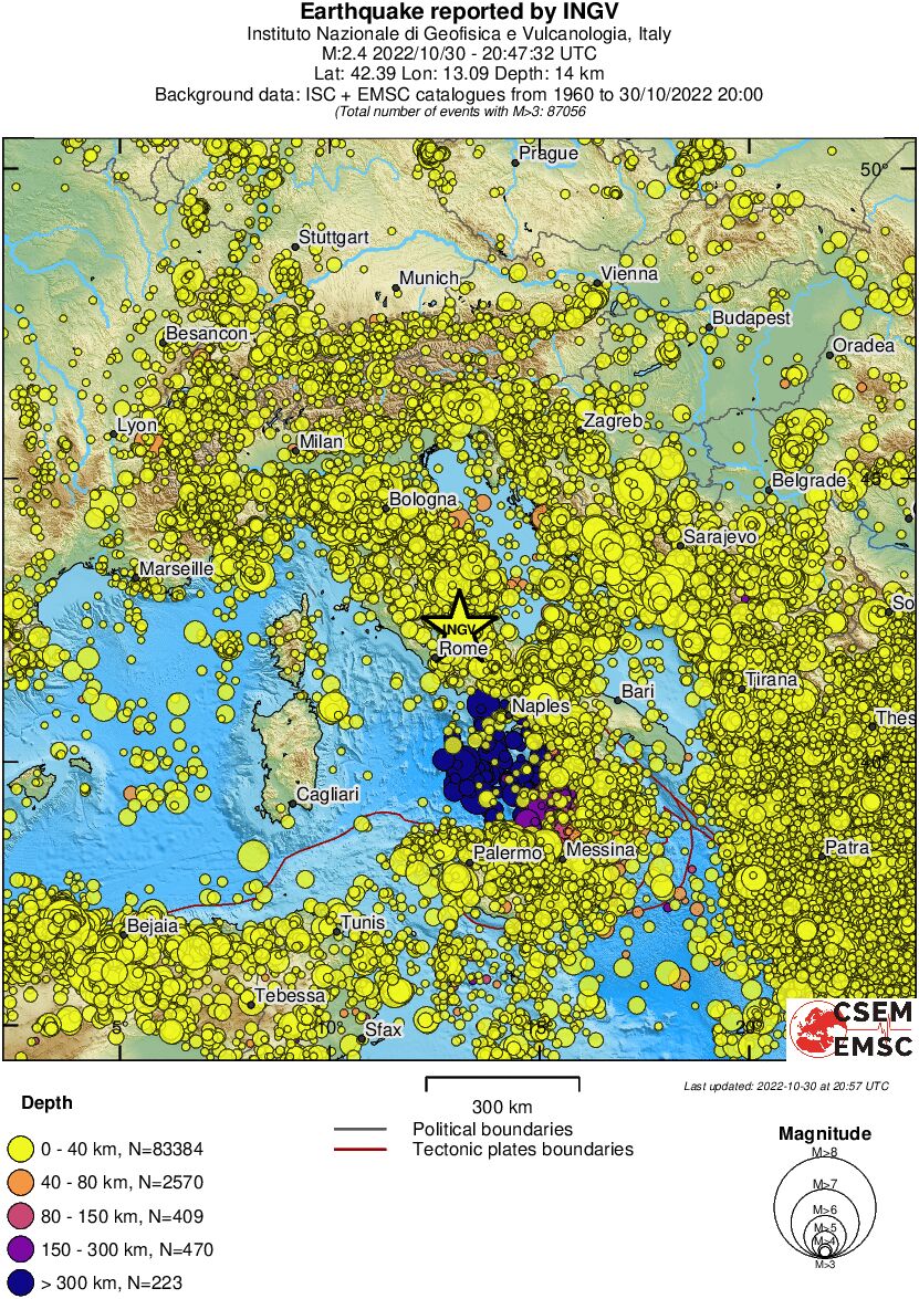 wide historical seismicity