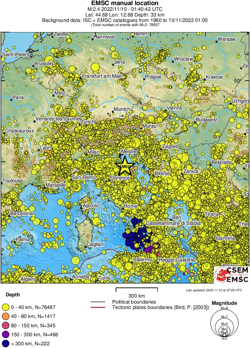wide historical seismicity