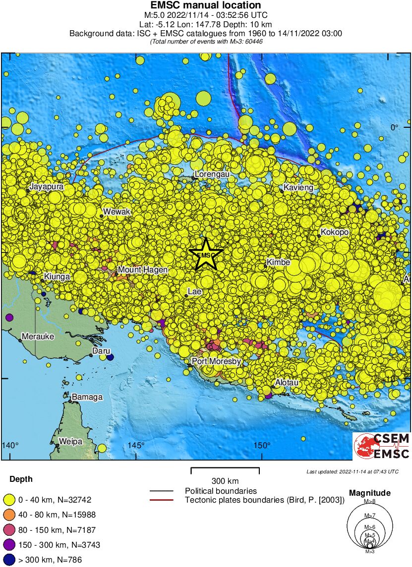 wide historical seismicity
