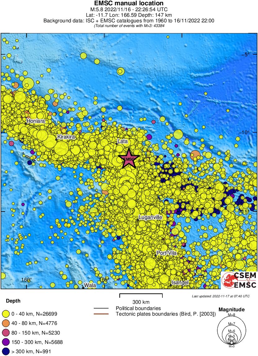 wide historical seismicity
