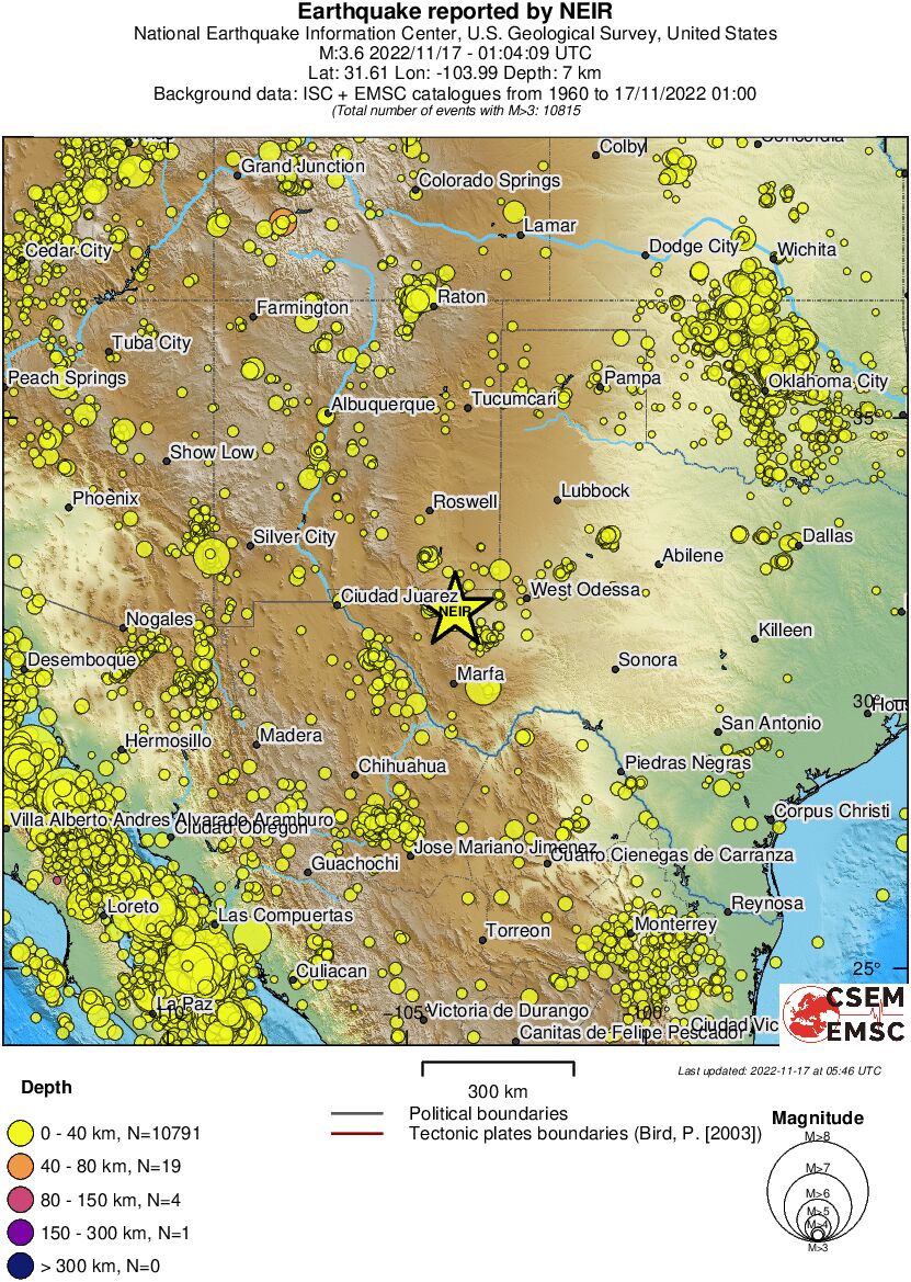 wide historical seismicity