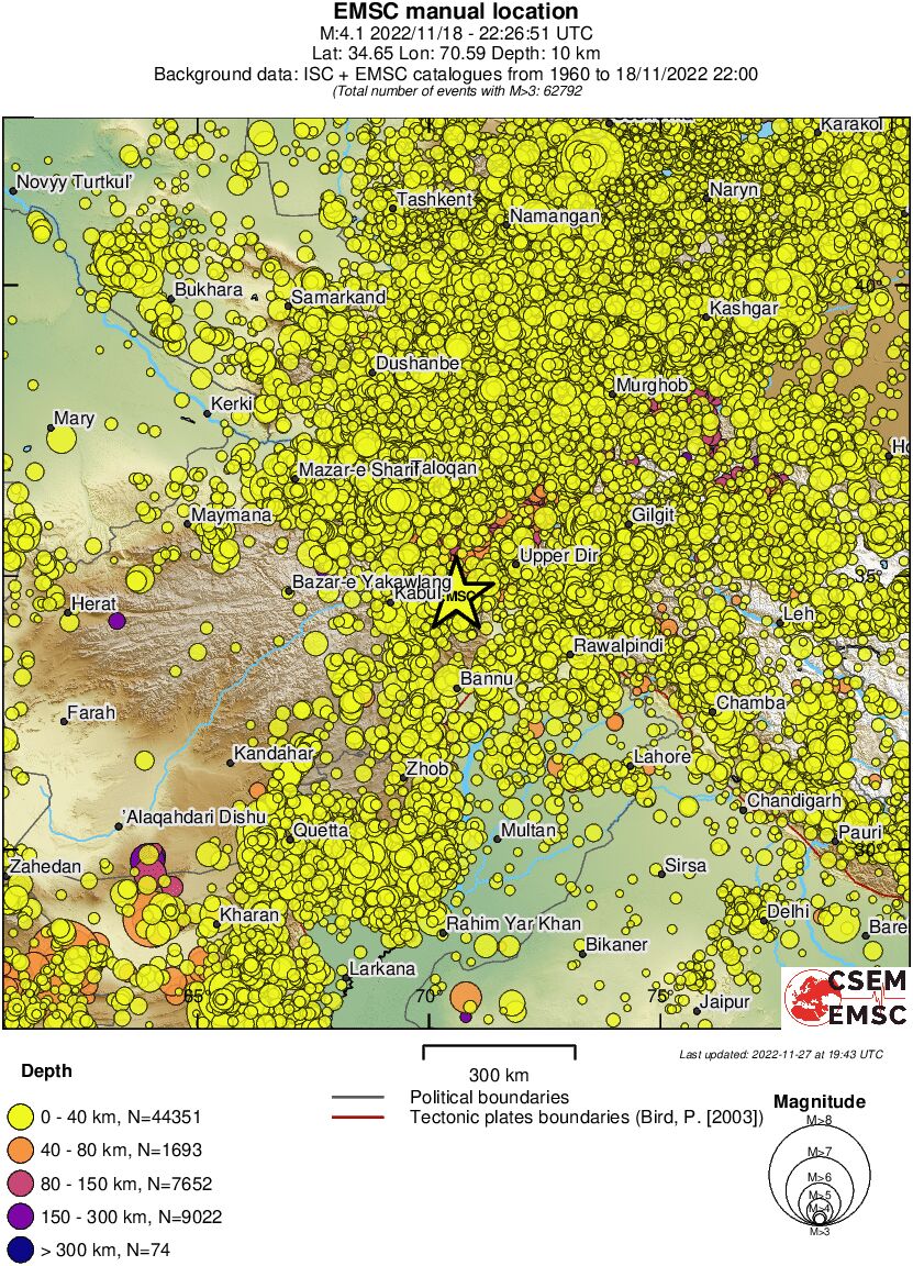 wide historical seismicity