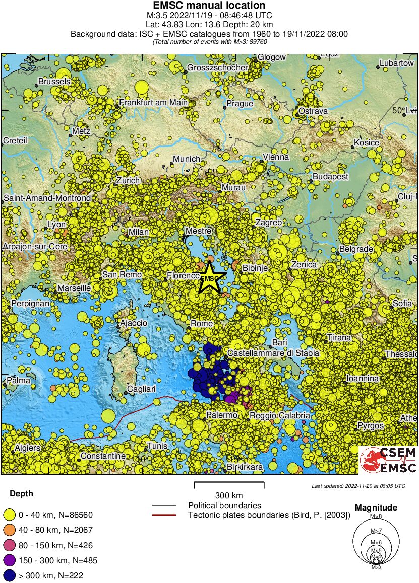 wide historical seismicity