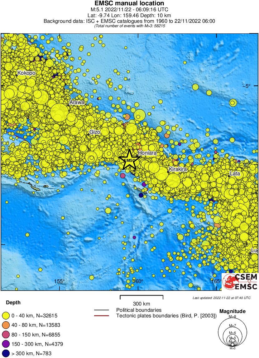 wide historical seismicity