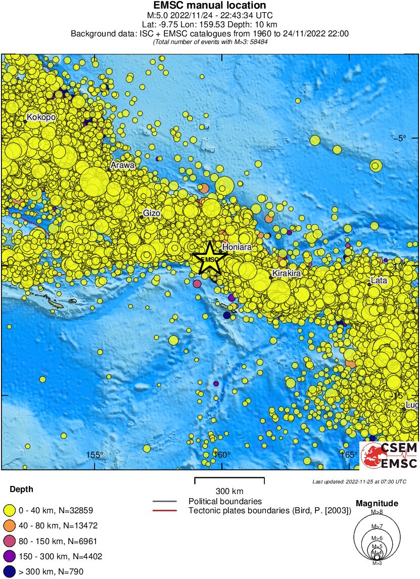 wide historical seismicity