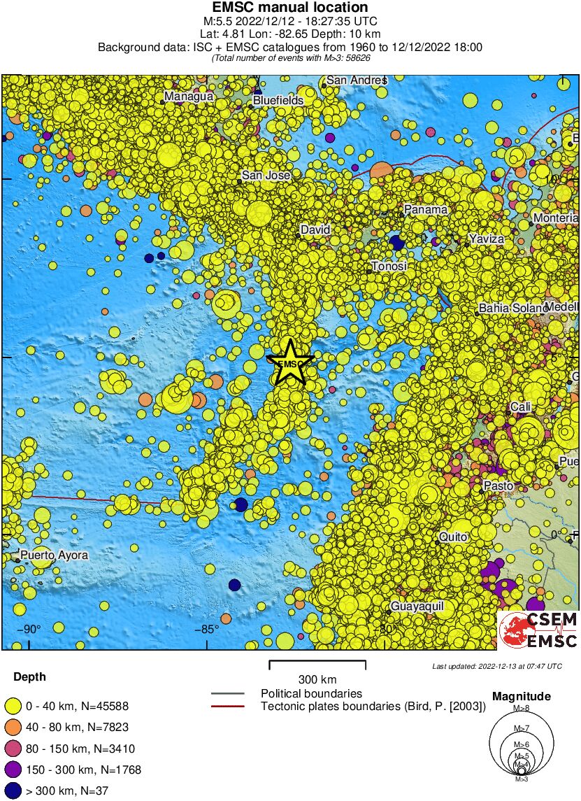 wide historical seismicity