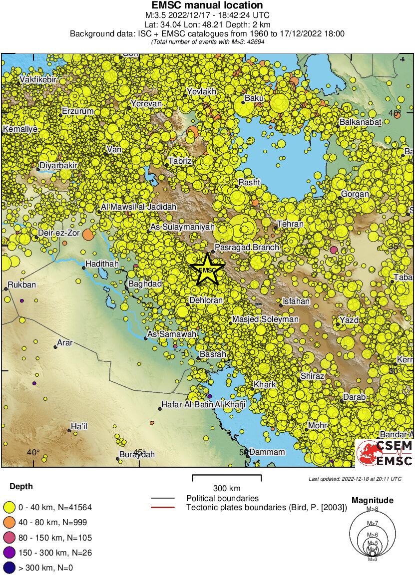 wide historical seismicity