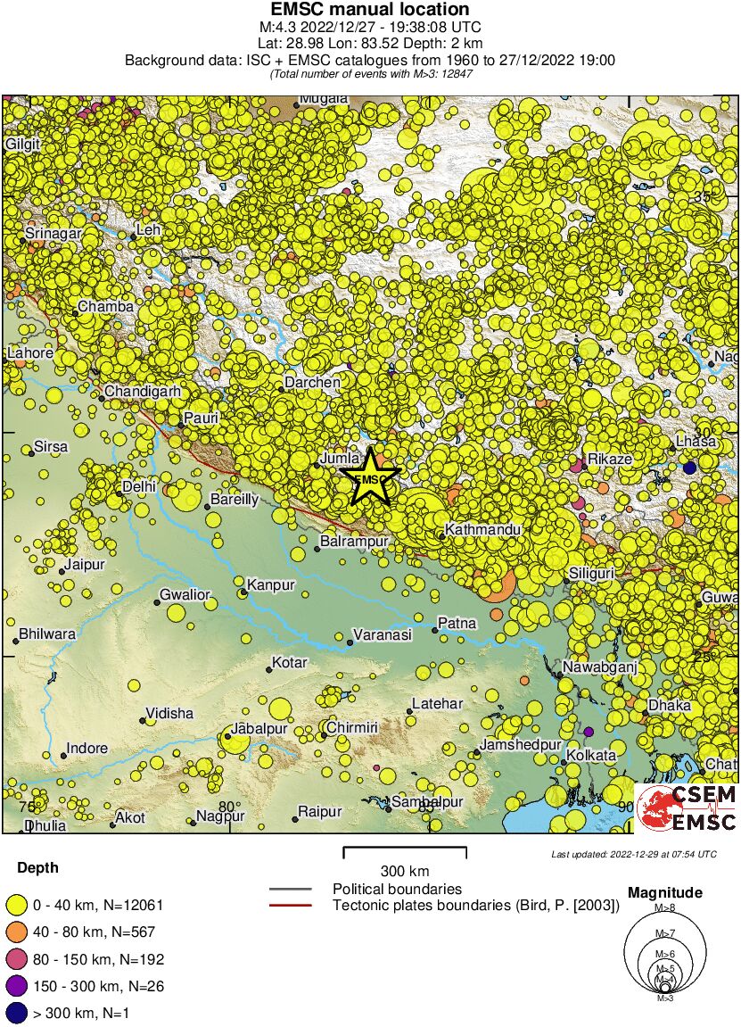 wide historical seismicity