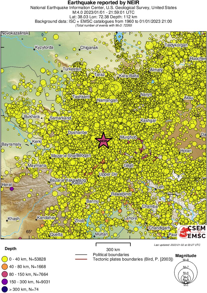 wide historical seismicity
