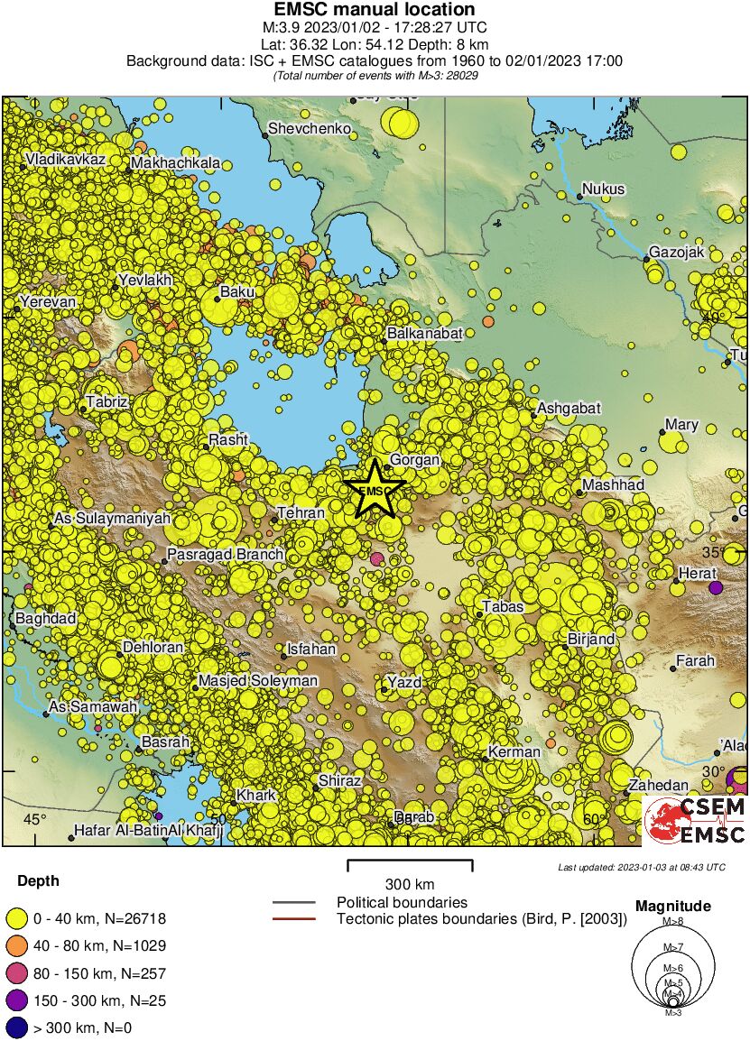 wide historical seismicity